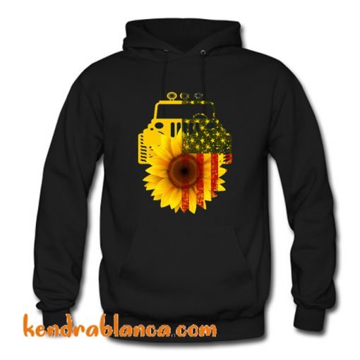 Sunflower us flag Hoodie (KM)