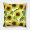Sunflowers watercolor Pillow KM