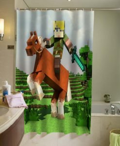 The legend of Zelda Brick Game Shower Curtain KM