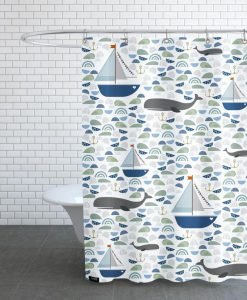 Whale Shower Curtain KM