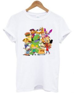 90’s Cartoon Mash Up Nickelodeon T-Shirt KM