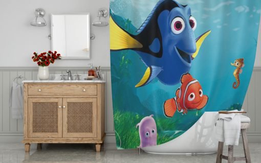 Finding Dory and Nemo Series Shower Curtain KM