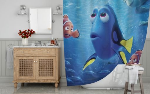 Finding Dory and Nemo Shower Curtain KM