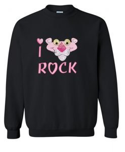 I Love Rock Pink Panther Sweatshirt KM