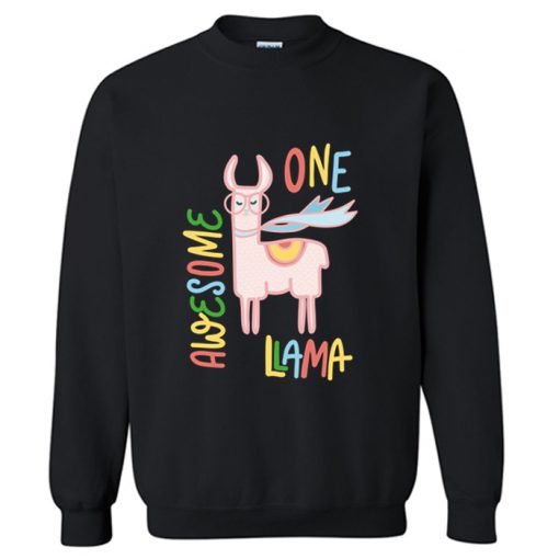 One Awesome Llama Sweatshirt KM
