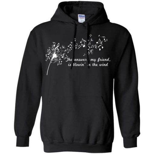 The Answer My Friend Is Blowing In The Wind Black Hoodie KM