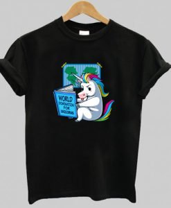 World Domination for Unicorns T Shirt KM