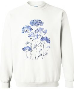 abstract queen anne's lace blue Sweatshirt KM