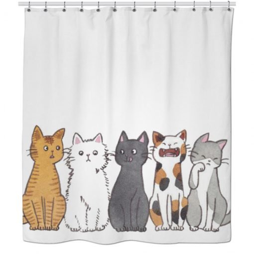 Cats Shower Curtain KM