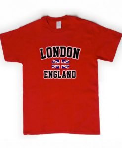 London England Flag Red T-Shirt KM