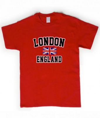 London England Flag Red T-Shirt KM - Kendrablanca