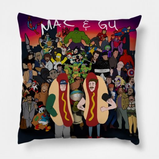 Mac & Gu's Lonely Hot Dog Band MERCH Pillow KM