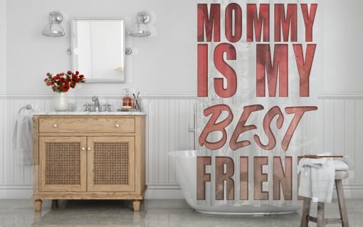 Mom is my best Friend Shower Curtain KM