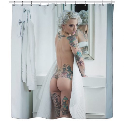 SHOWER WITH ME Shower Curtain KM