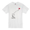 Snoopy Sometimes You Need To Let Things Go Red Heart T-Shirt KM