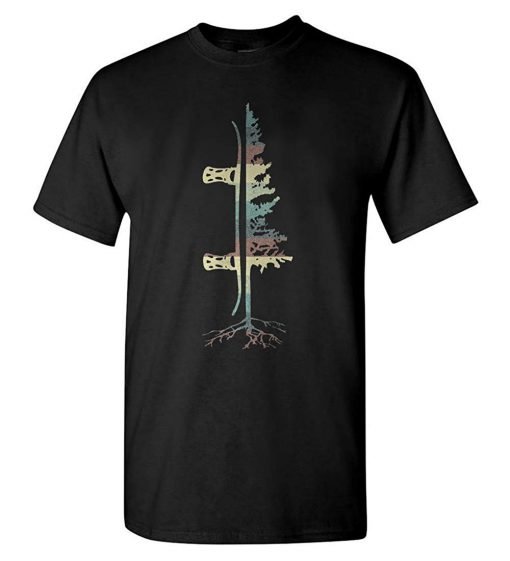 Vintage Pine Snowboard T-Shirt KM