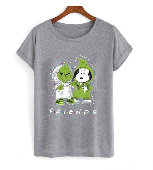 Baby Grinch And Snoopy Friends Light Christmas T Shirt KM