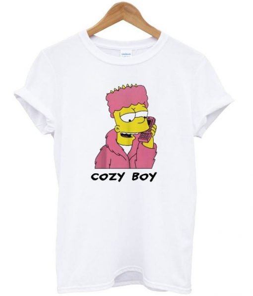 Bart Cozy Boy Cartoon T Shirt KM