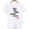 Emily Aria Hanna Spencer Alison PLL T-shirt KM