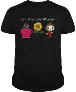I’m a simple woman I love coffee sunflower and Post Malone t shirt KM