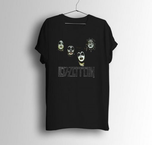 Led Zeppelin x KISS Combo Metal T-Shirt KM