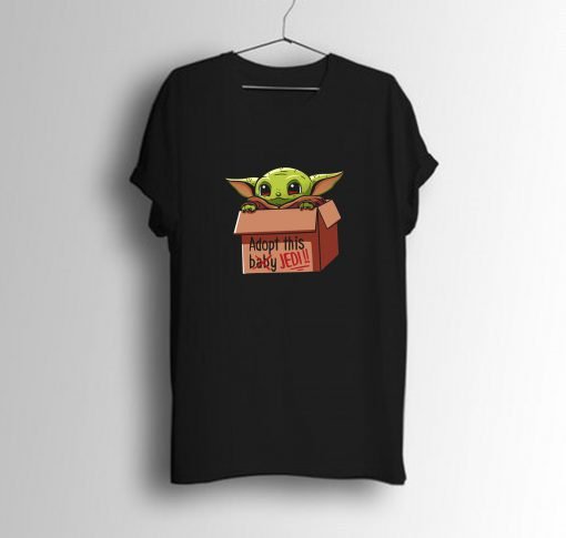 Mandalorian Baby Yoda Adopt a baby 2020 T-Shirt KM