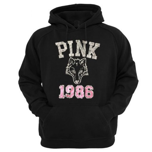 Pink 1986 Wolf Hoodie KM