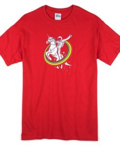 Rainbow Unicorn Astronaut T shirt KM