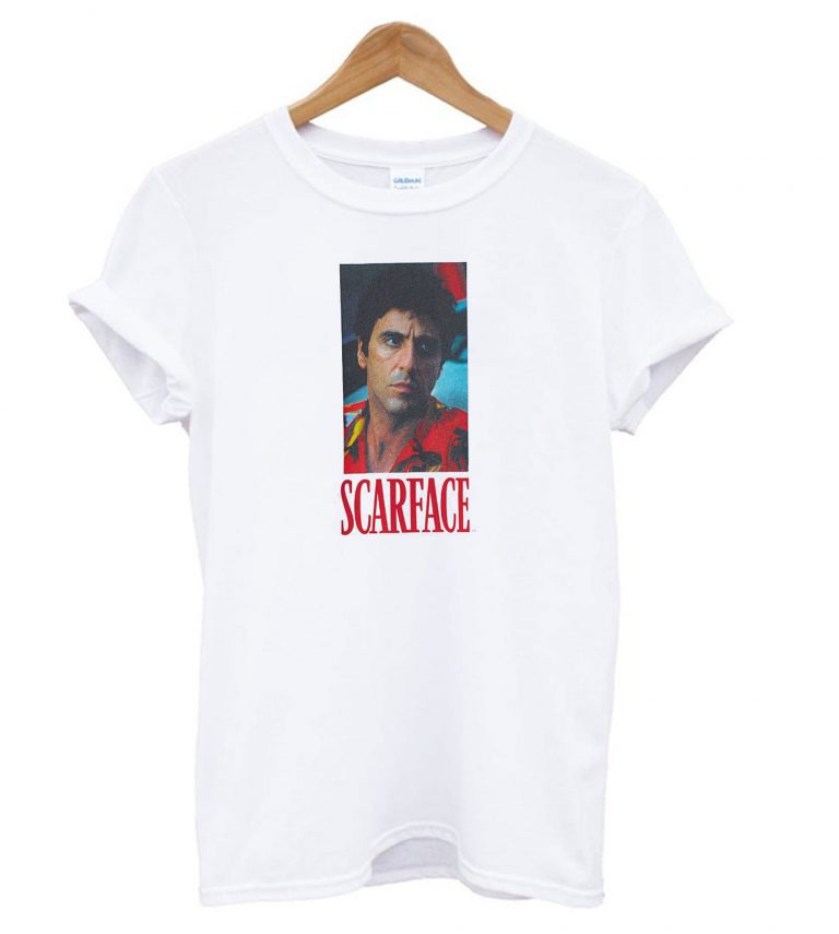 Scarface Face White T Shirt KM - Kendrablanca