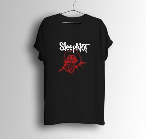 Sleep Not Freddy Krueger Parody 80s Movie T Shirt KM