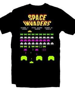 Space Invaders Arcade Game Atari T Shirt KM