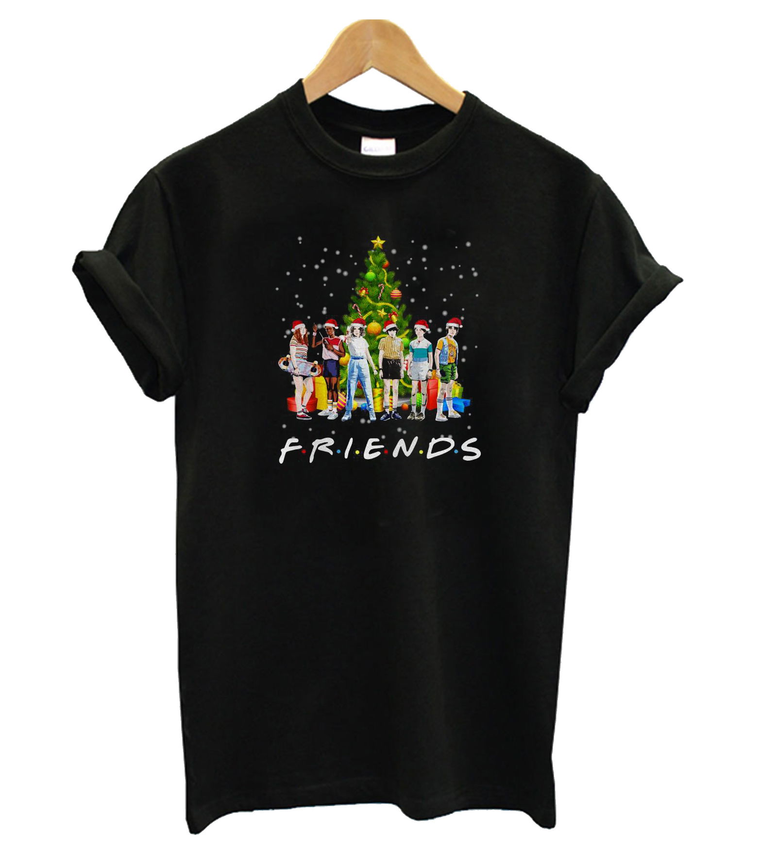 stranger-things-characters-friends-christmas-t-shirt-km