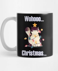 Wohoo Christmas Cat X-Mas Gift Mug KM