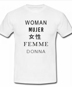 Woman Mujer Female Femme Donna T Shirt KM
