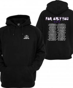 4OU World Tour 2016 Black Front and Back Hoodie KM
