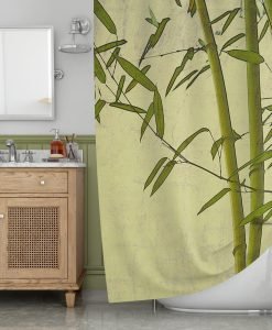 Bamboo art Shower Curtain KM