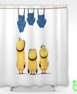 Cheap Cartoon Minions Funny Shower Curtain KM