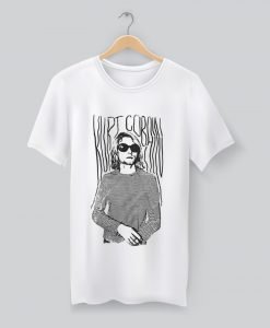 Kurt Cobain Stripes Nirvana T-Shirt KM