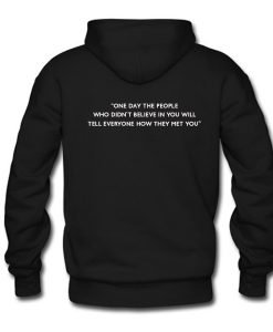 One Day the People Hoodie Back KM