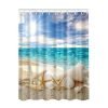 Seascape Sea Beach Picture Print Ocean Decor Collection Bathroom Set Fabric Shower Curtain KM