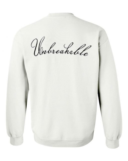 unbreakable sweatshirt back KM