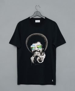 Bob Ross Artist Headphones Joy Of Painting T-Shirt KM