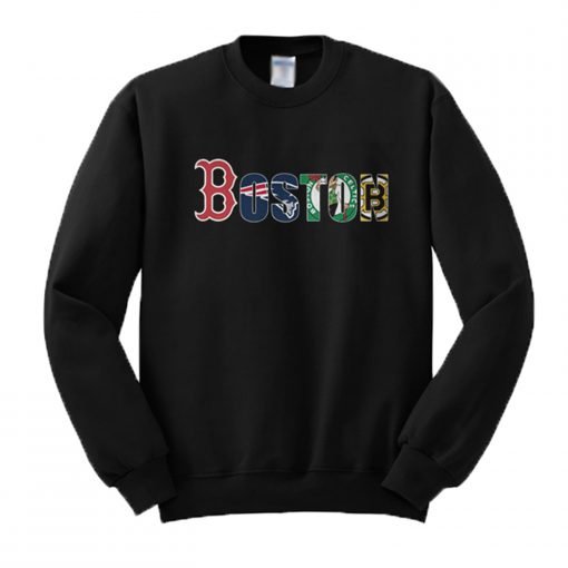 Boston Red Sox New England Patriots Celtics Bruins Sweatshirt KM