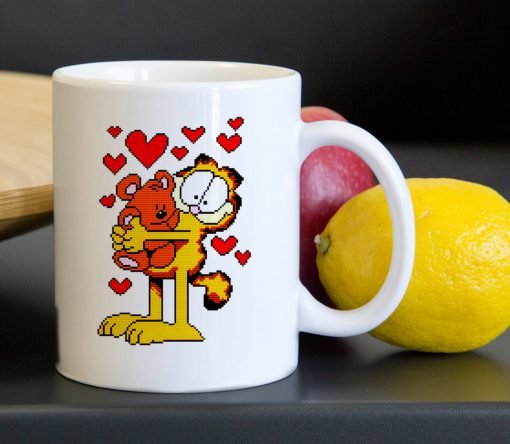 Garfield Bear Hug Tea Coffee Classic Ceramic Mug KM