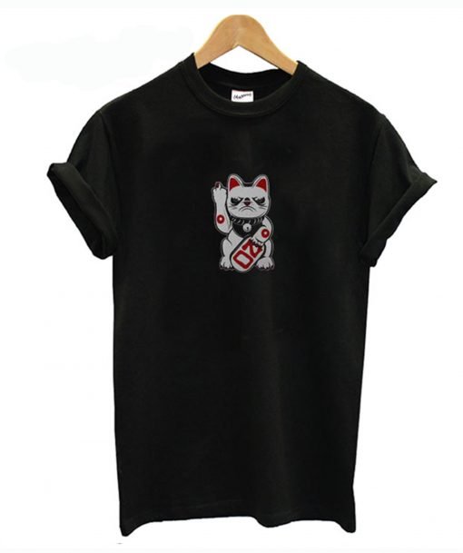 Grumpy Bad Lucky Cat T Shirt KM