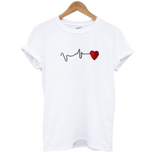 Heart Beat Custom Design T Shirt KM