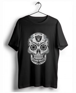 Oakland Raiders sugar skull T-Shirt KM