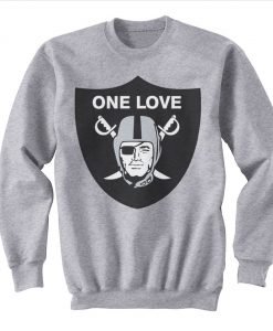One Love Oakland Raiders Sweatshirt KM