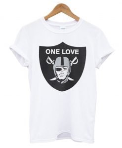 One Love Oakland Raiders T Shirt KM