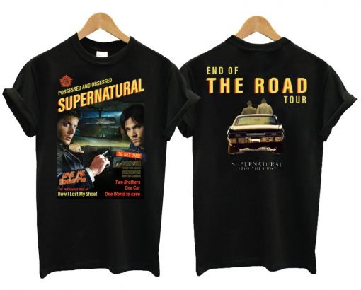Supernatural End of the Road Black T Shirt KM